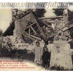Cizancourt - Restes Eglise 1919