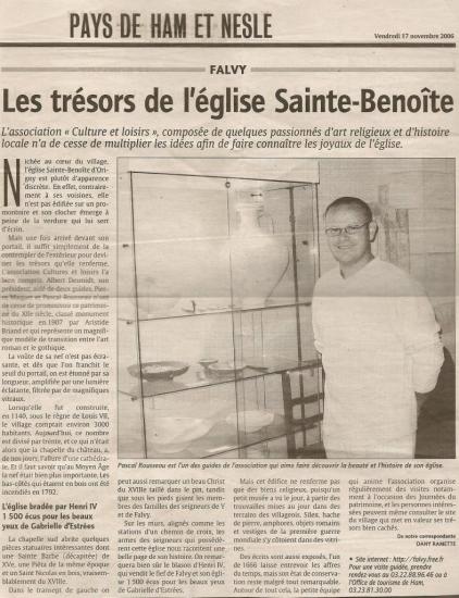 Visite église Sainte-Benoîte