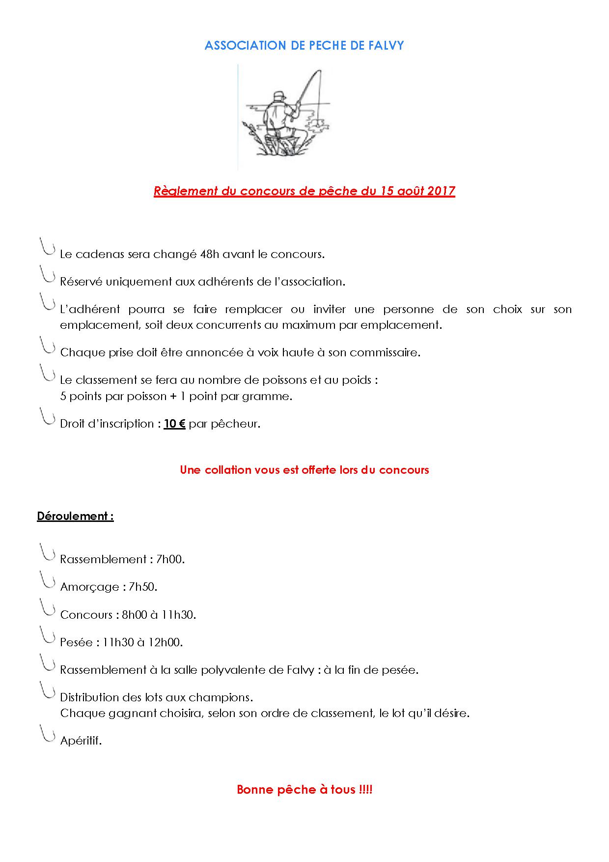 Reglement concours 15 aout 2017