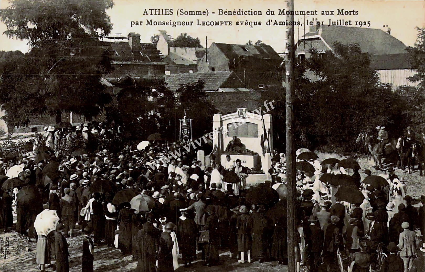 1 athies benediction monuments aux morts 1925