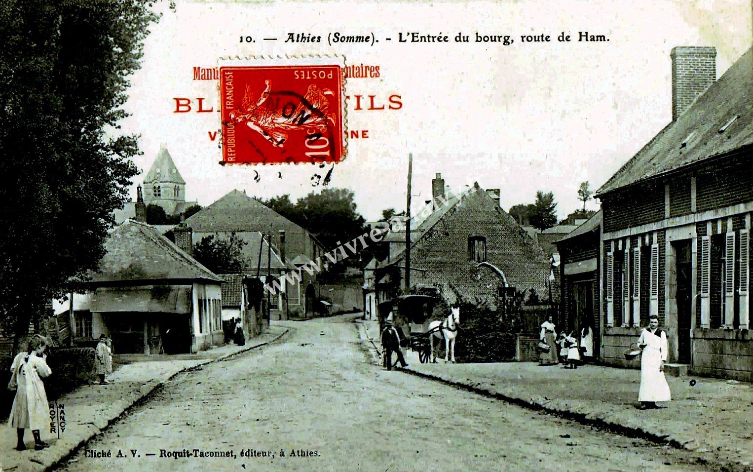 1 athies l entree du bourg route de ham