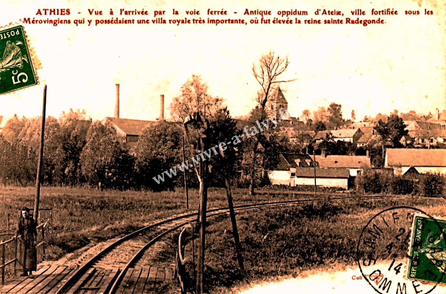 1 athies vue arrivee par la voie ferree