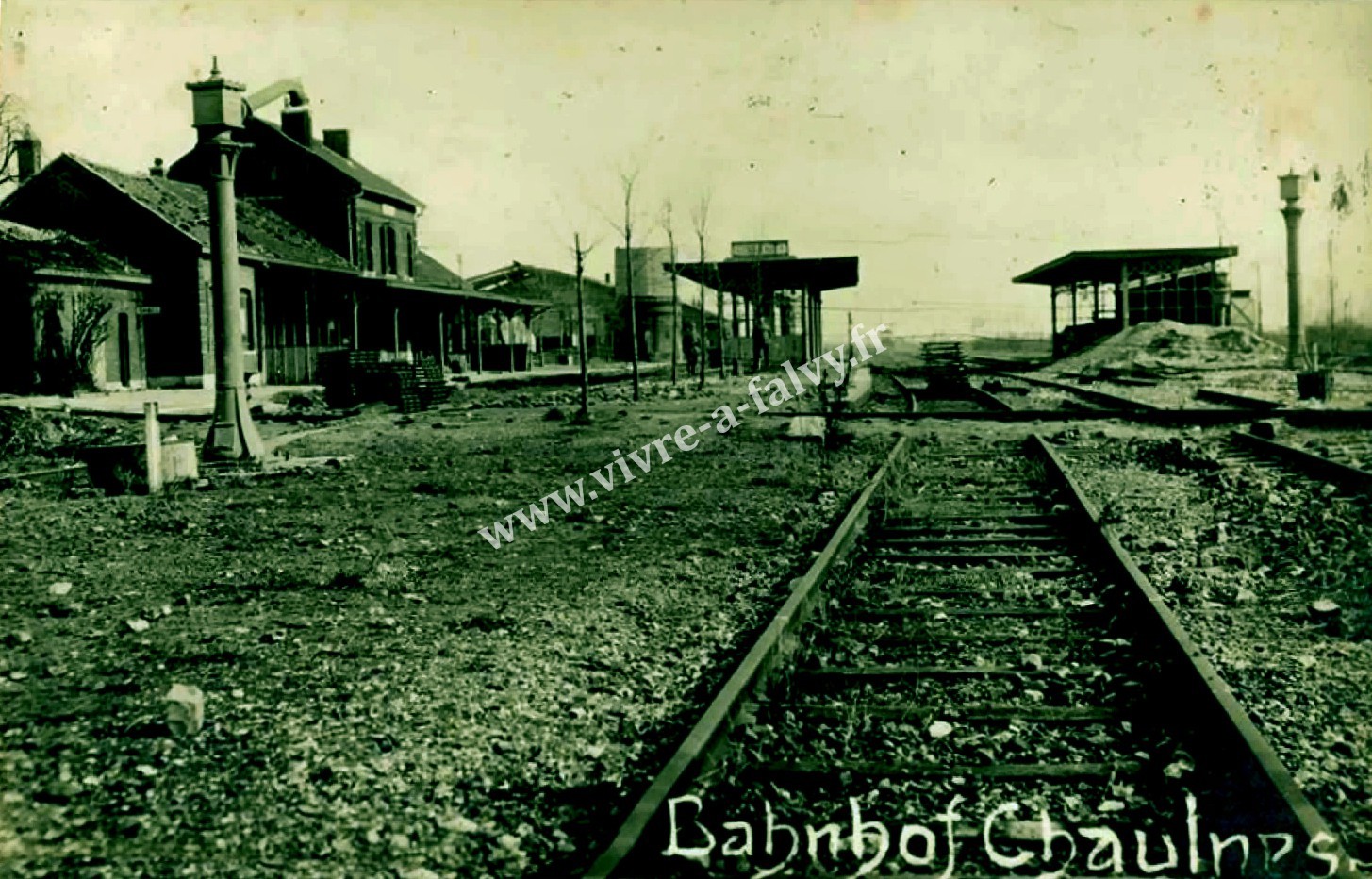 1 chaulnes la gare photo allemande