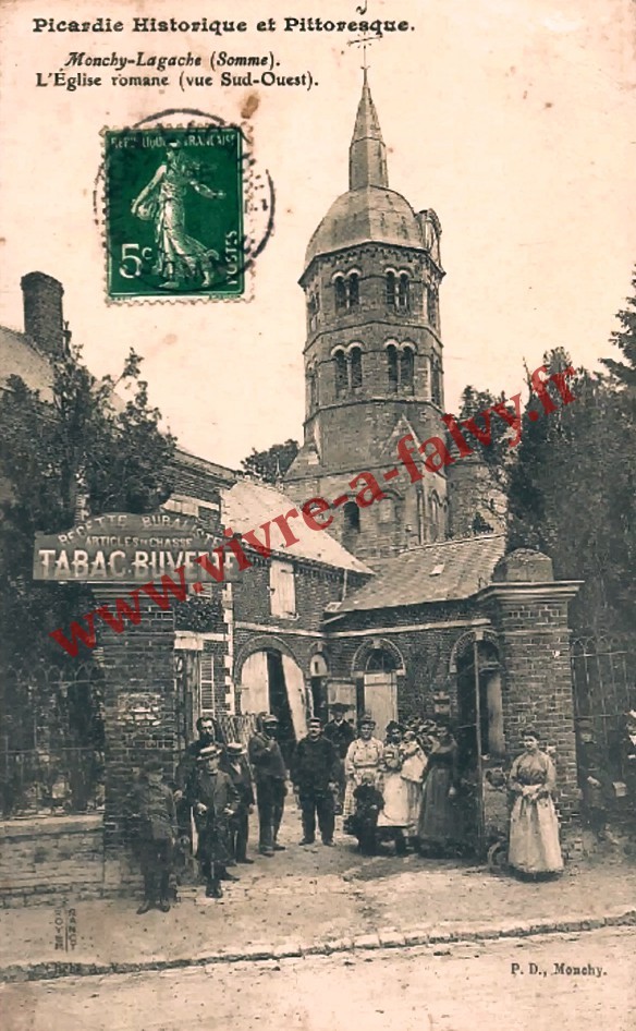 1 monchy lagache l eglise romane vue ouest 1