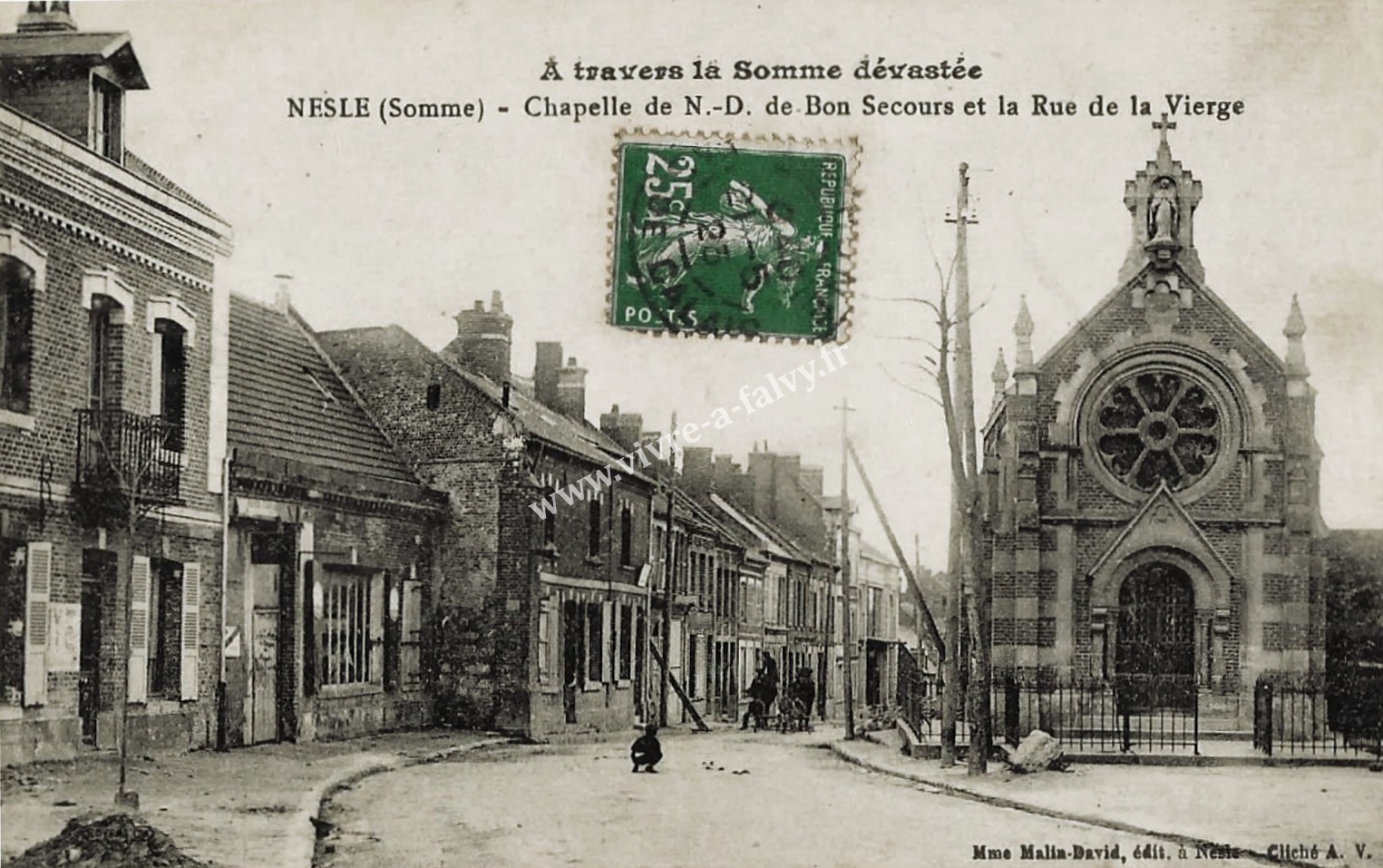 1 nesle chapelle de nd de bon secours et la rue de la vierge