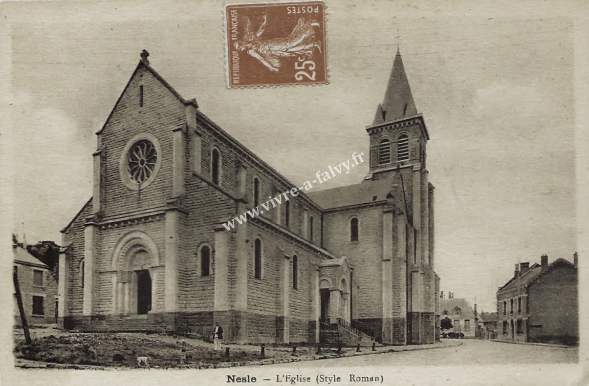 1 nesle l eglise style roman 