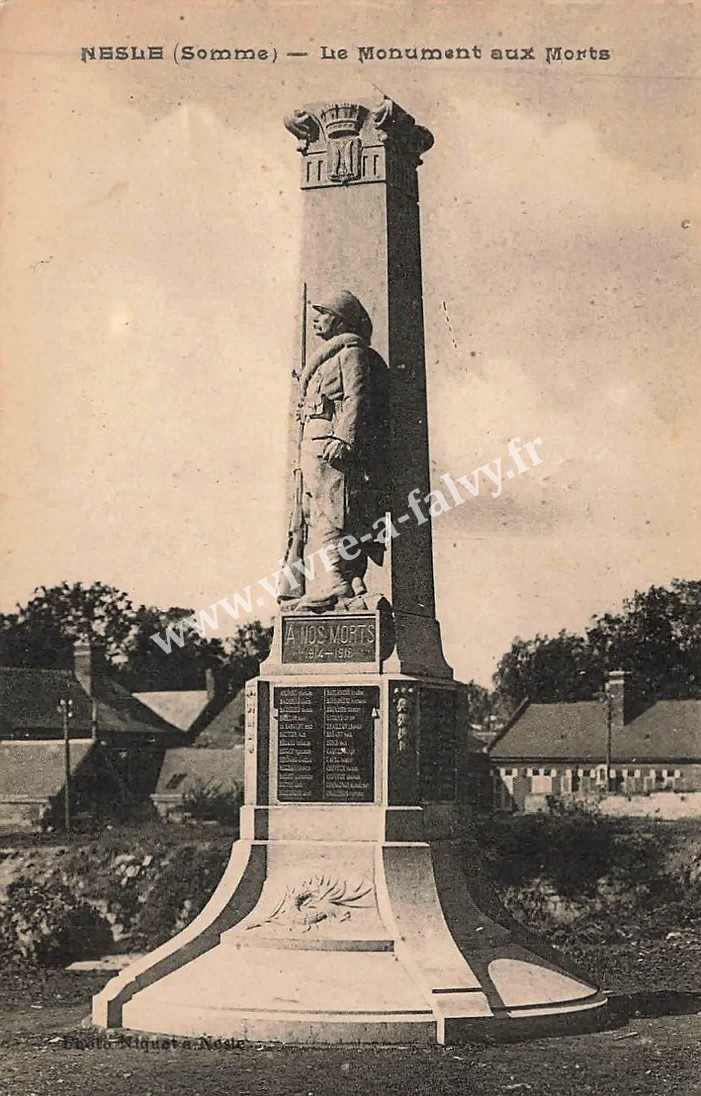 1 nesle le monuments aux morts