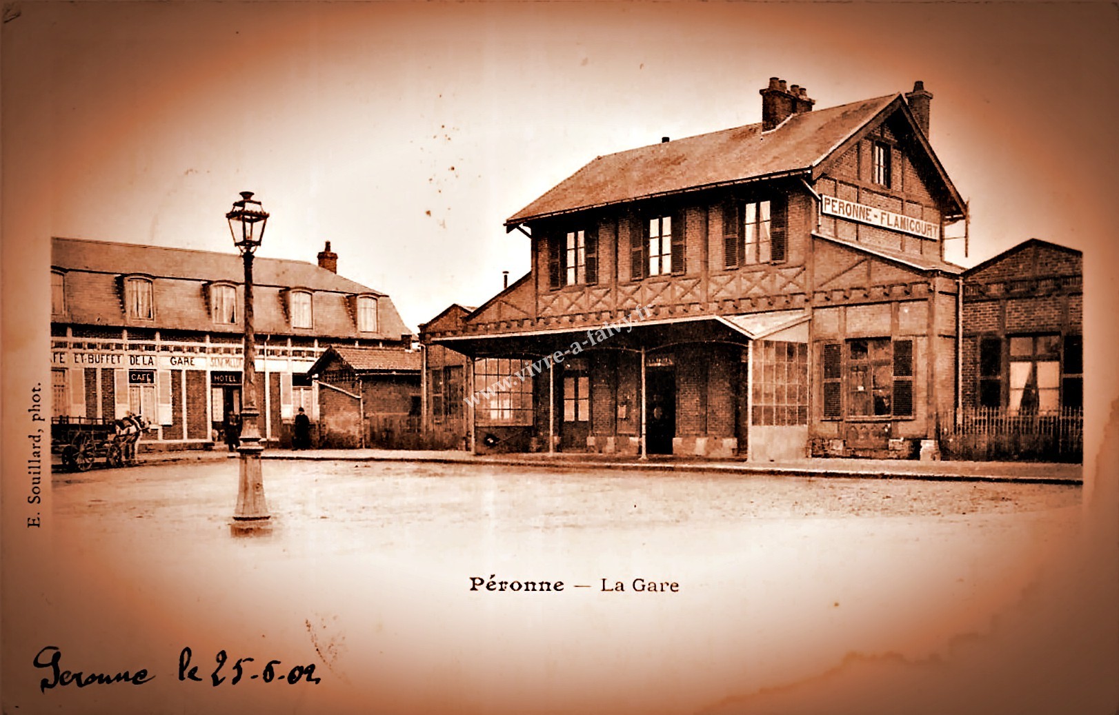 1 peronne 1902 la gare 1