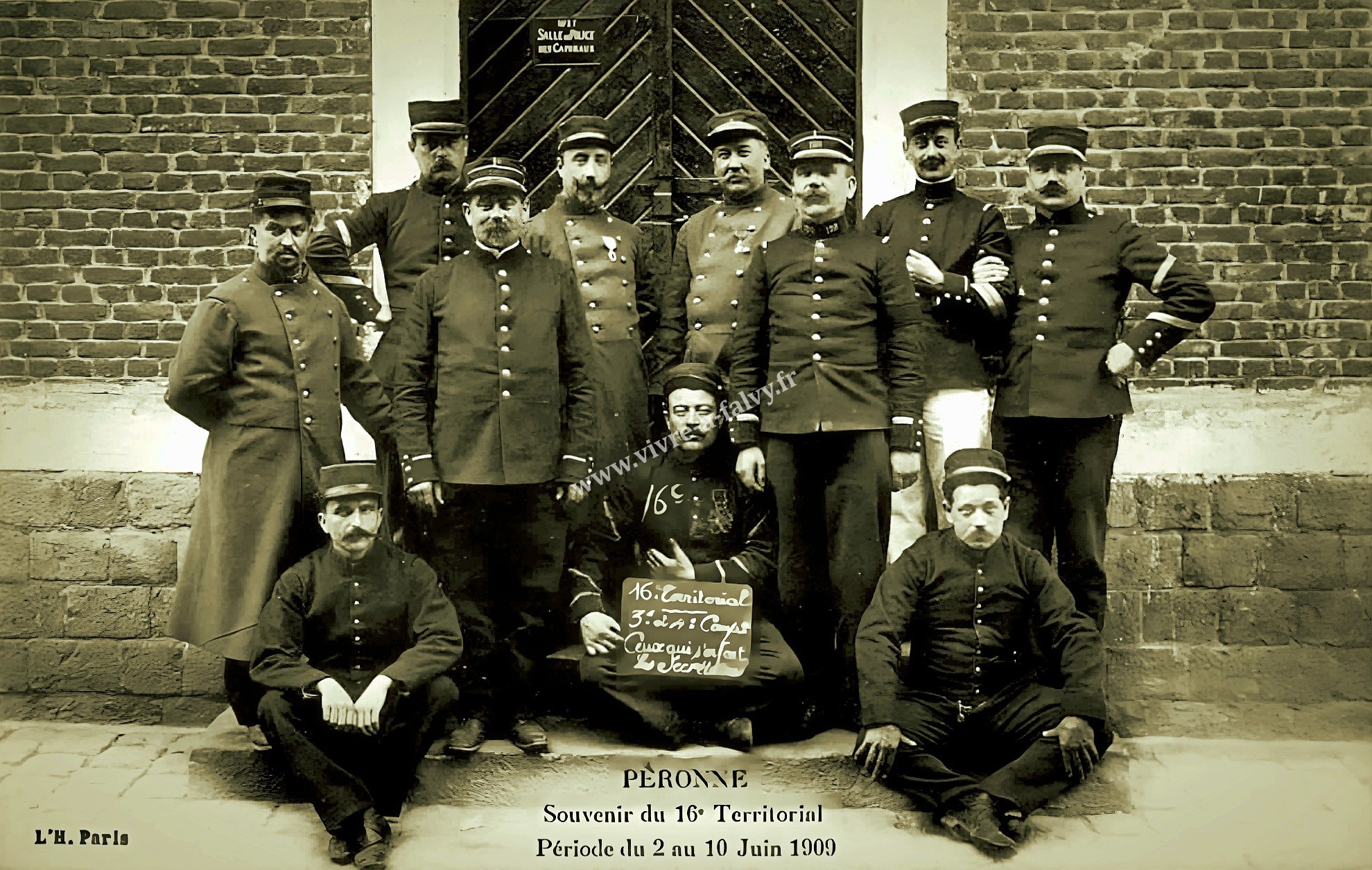 1 peronne 1909 souvenir du 16eme territorial 1