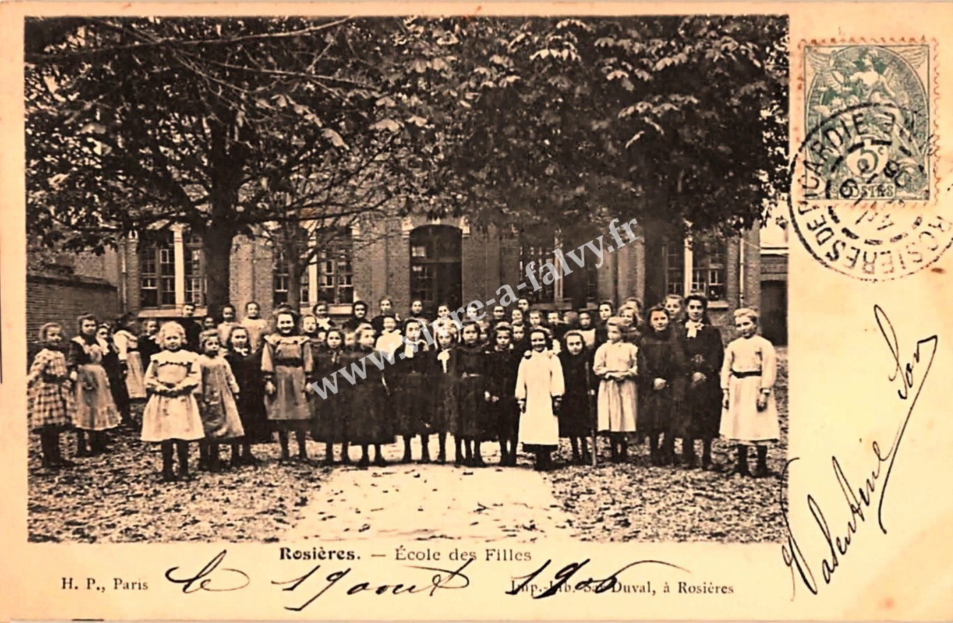 1 rosieres en santerre 1906 ecole des filles