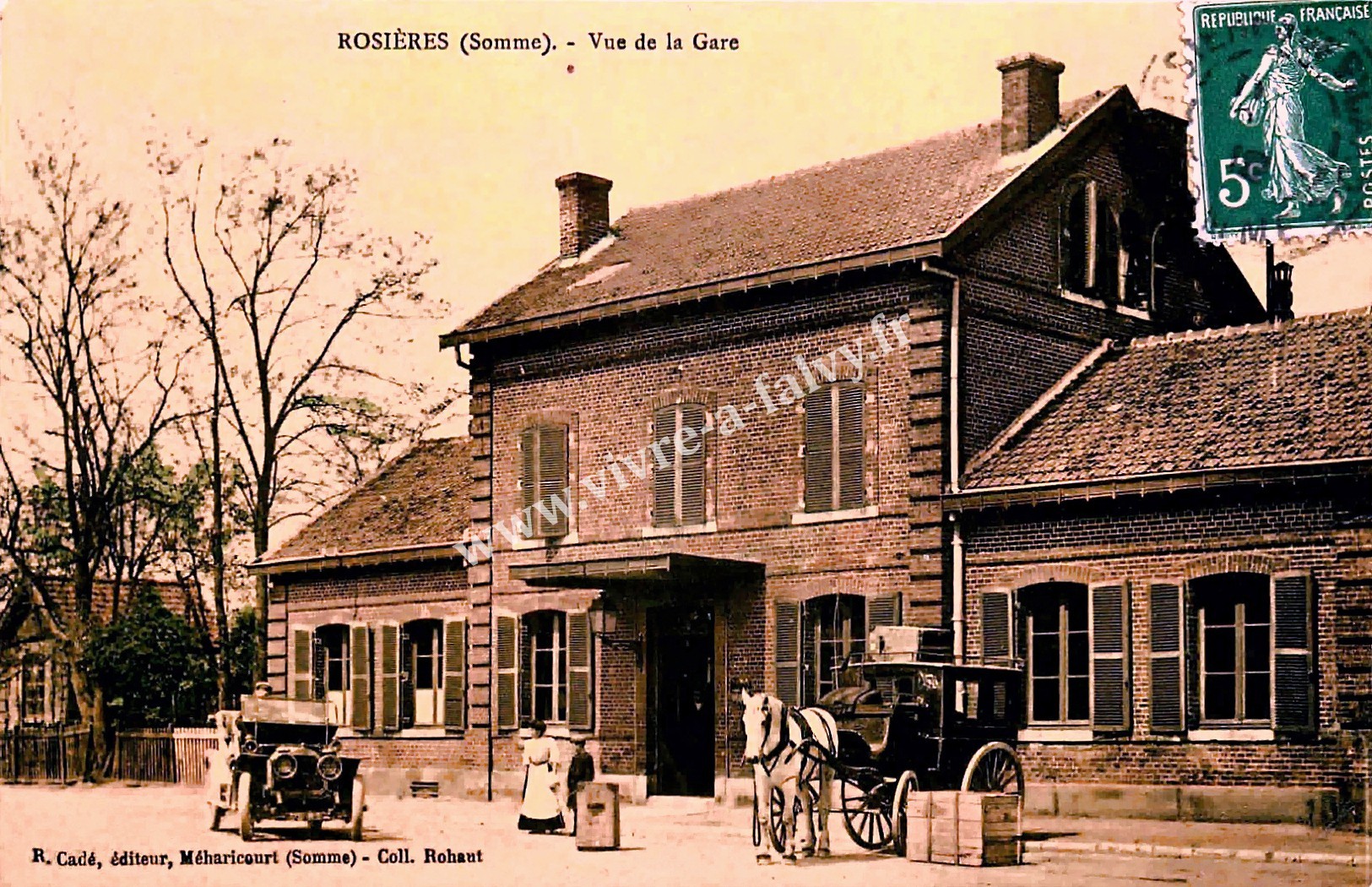 1 rosieres en santerre vue de la gare