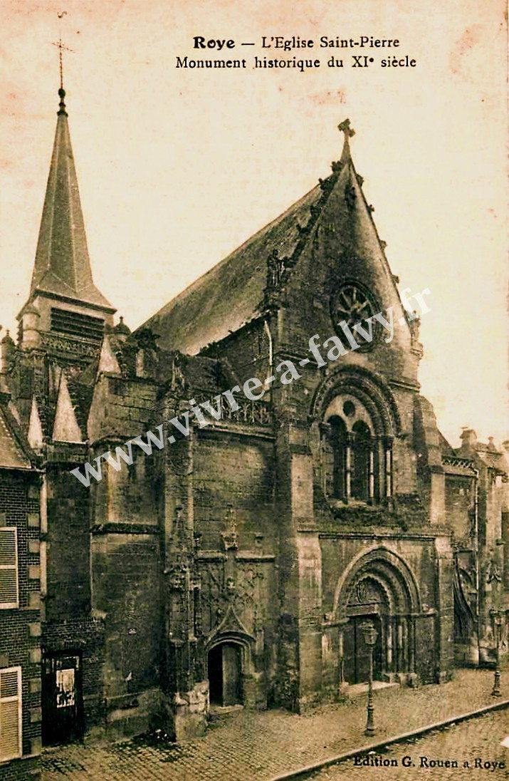1 roye l eglise st pierre monument historique du xie s