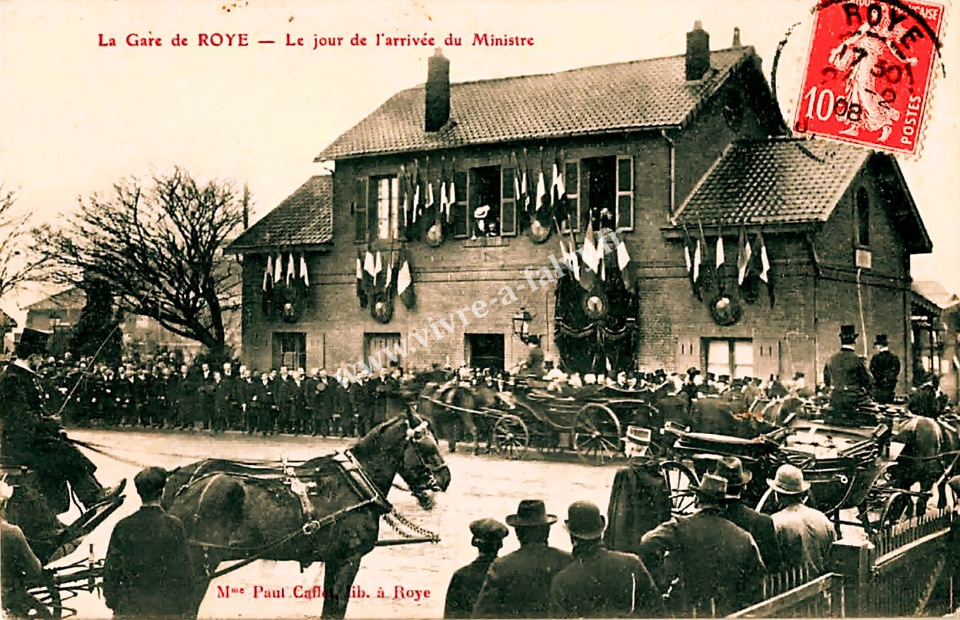 1 roye le jour de l arrivee du ministre