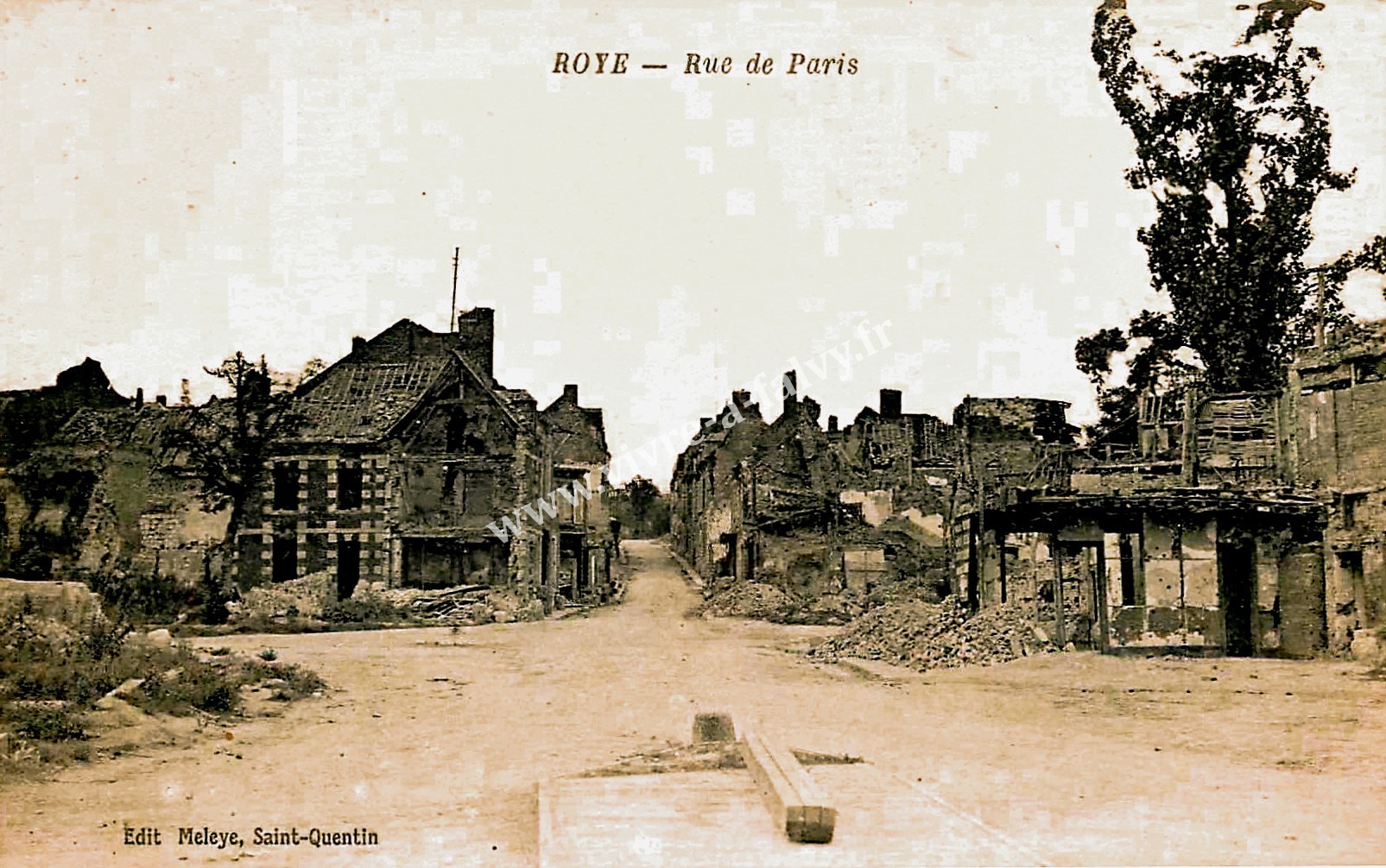 1 roye rue de paris ruines