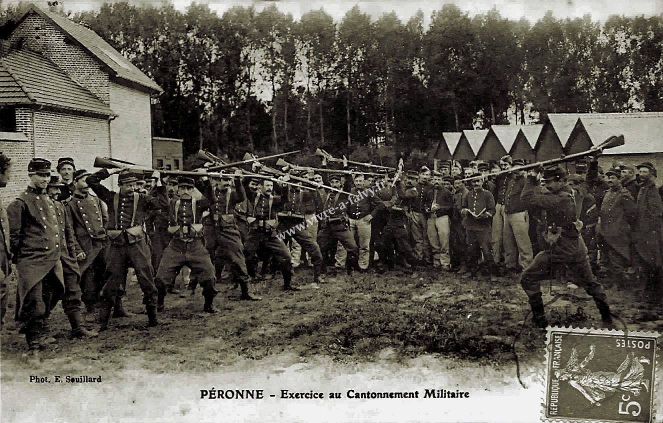2 1 peronne exercice au cantonnement militaire 1