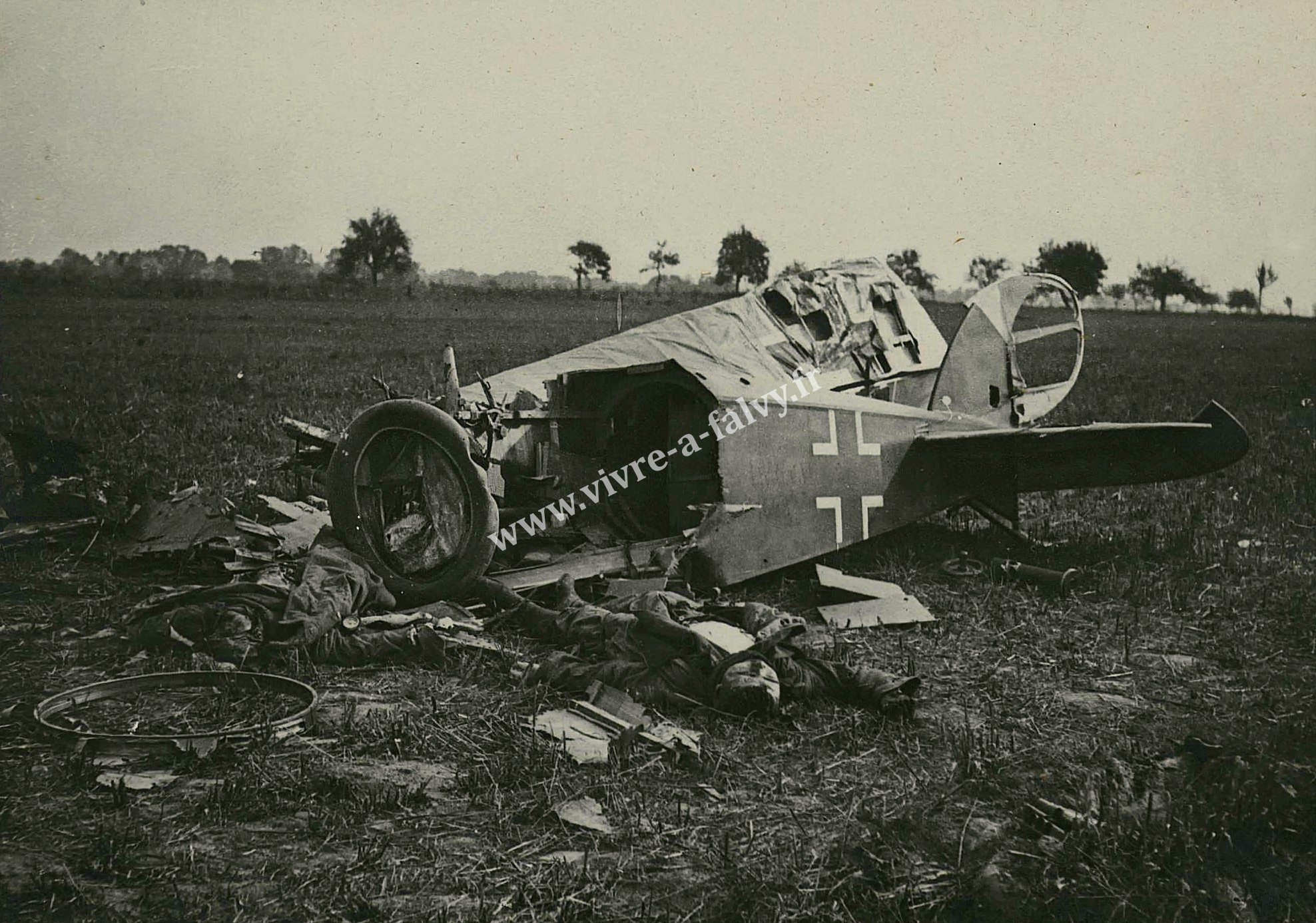 2 nesle avion allemand abattu 28 08 1918