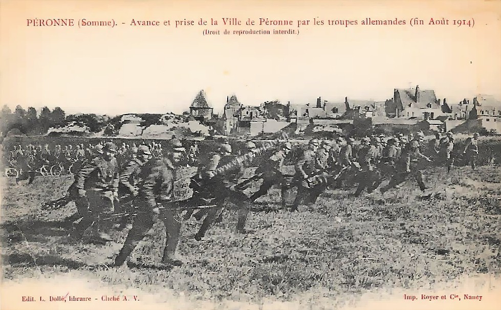 2 peronne 1914 avance prise de la ville par les allemands 1