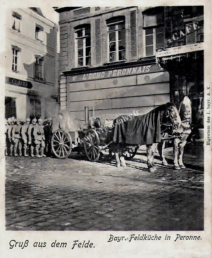 2 peronne 1918 l echo peronnais bayrische feldkuche 19 01 1919