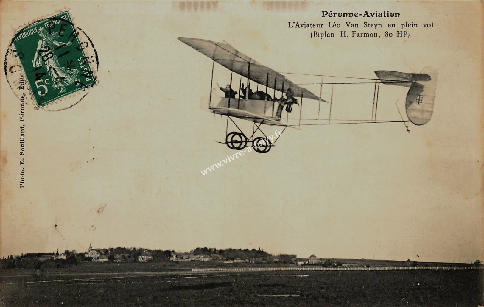 2 peronne l aviateur leo van steyn en plein vol 1