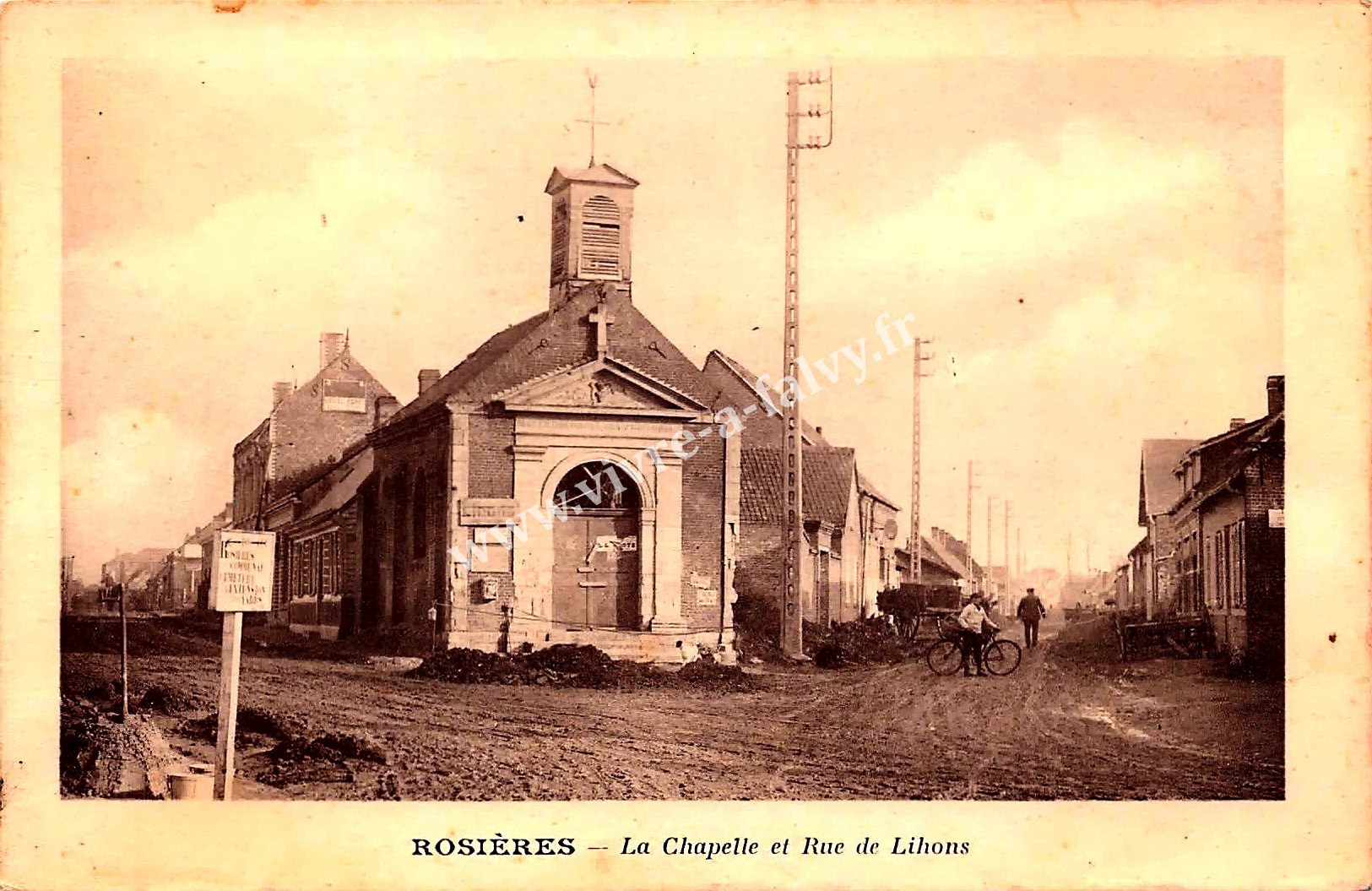 2 rosieres en santerre la chapelle et rue de lihons