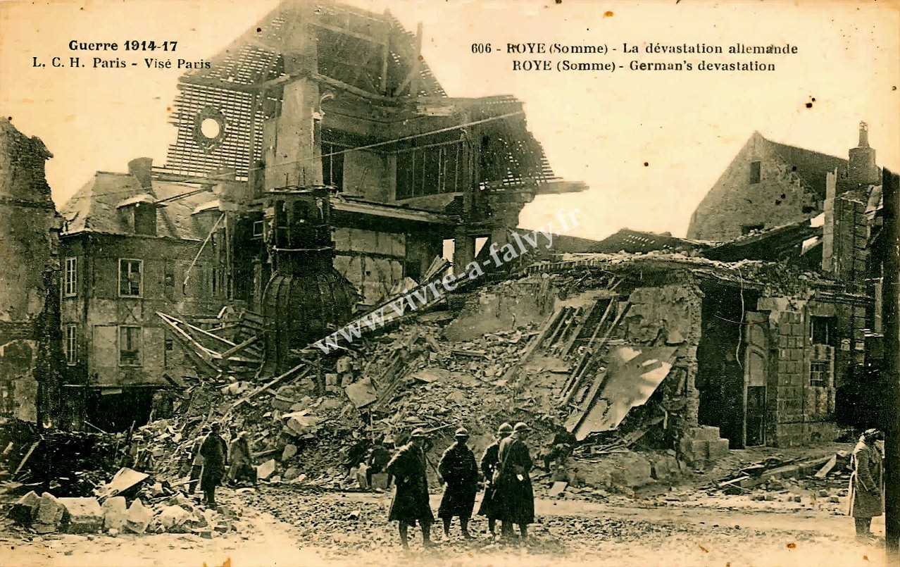 2 roye la devastation allemande