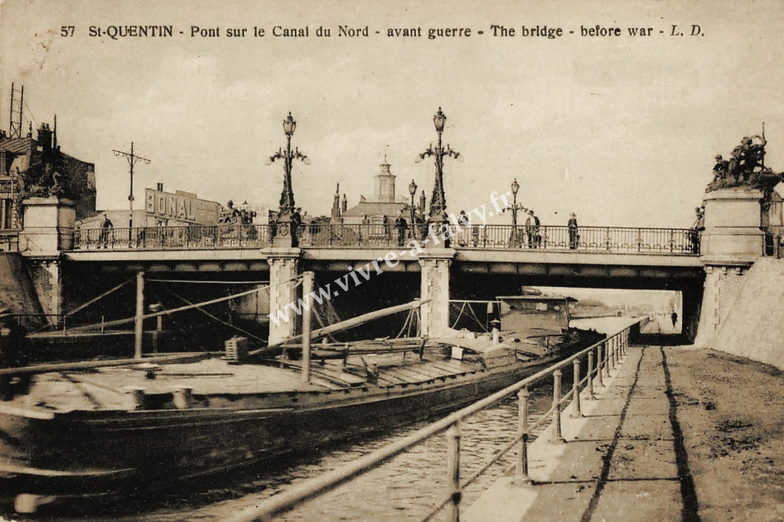 2 saint quentin pont sur le canal du nord avant guerre