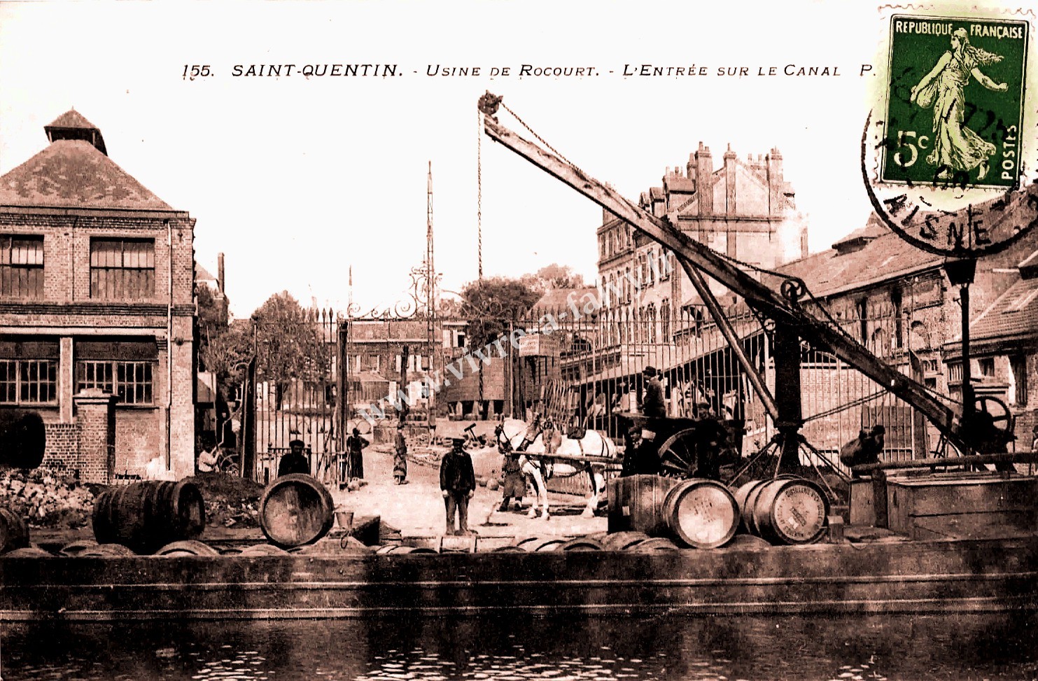 2 saint quentin usine de rocourt l entree sur le canal