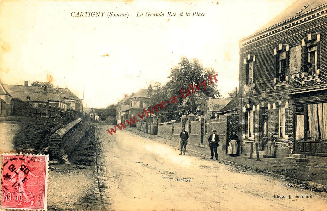3 cartigny la grande rue et la place