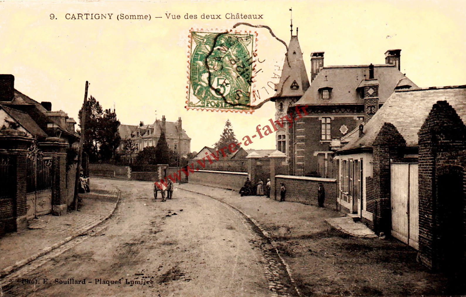 3 cartigny vue des deux chateaux
