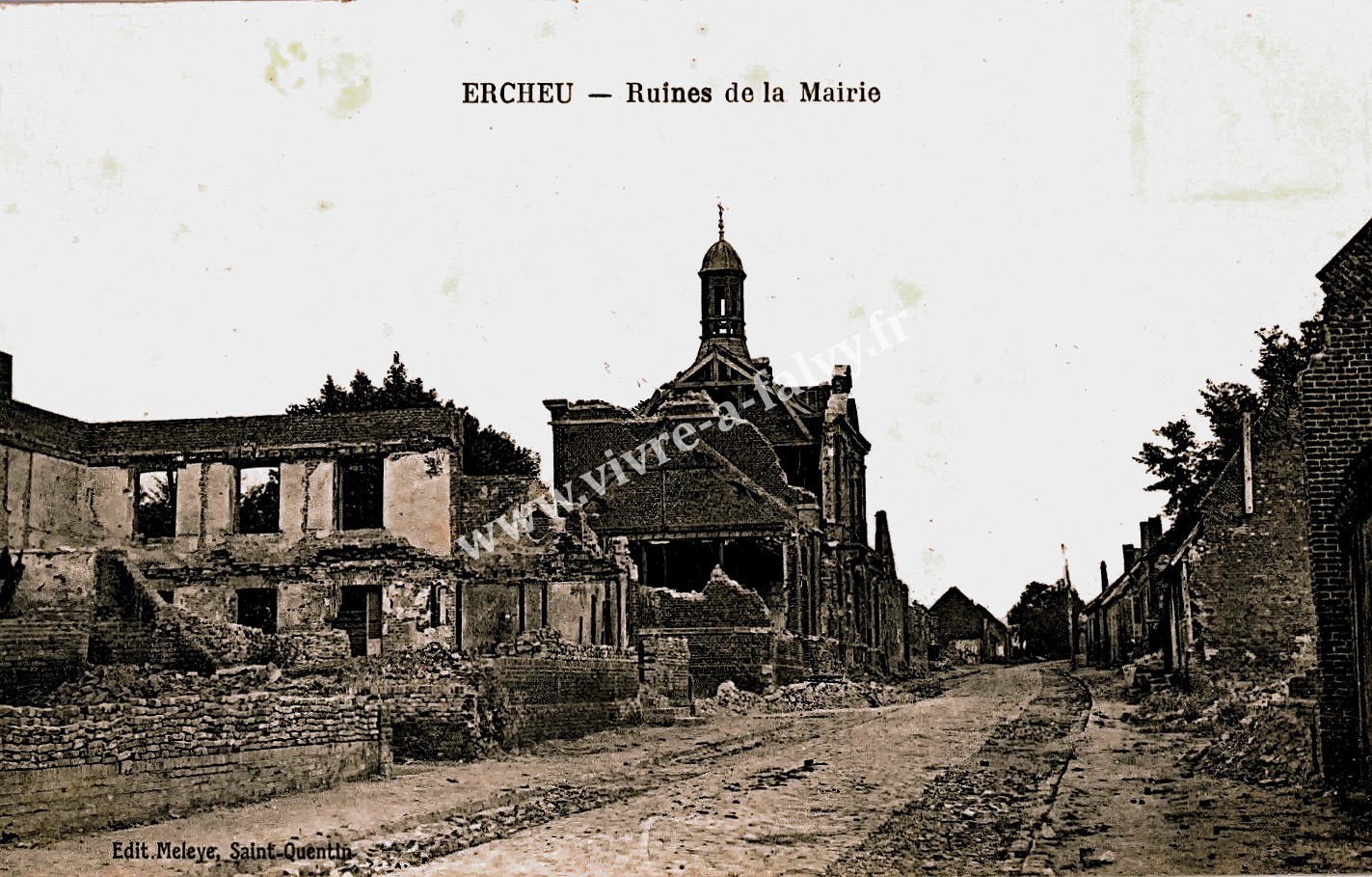 3 ercheu ruines de la mairie