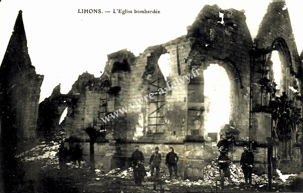 3 lihons eglise bombardee