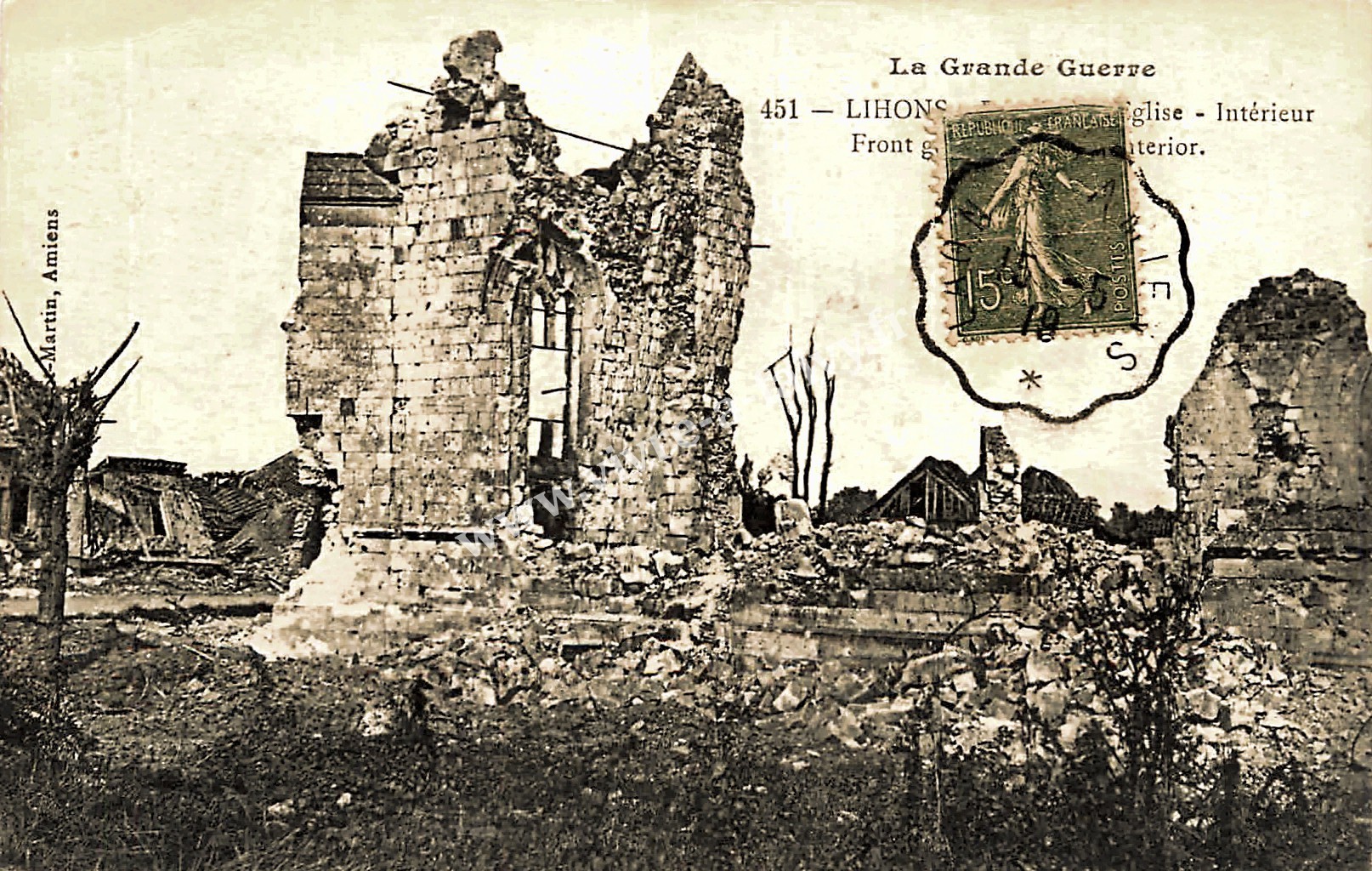 3 lihons eglise en ruine