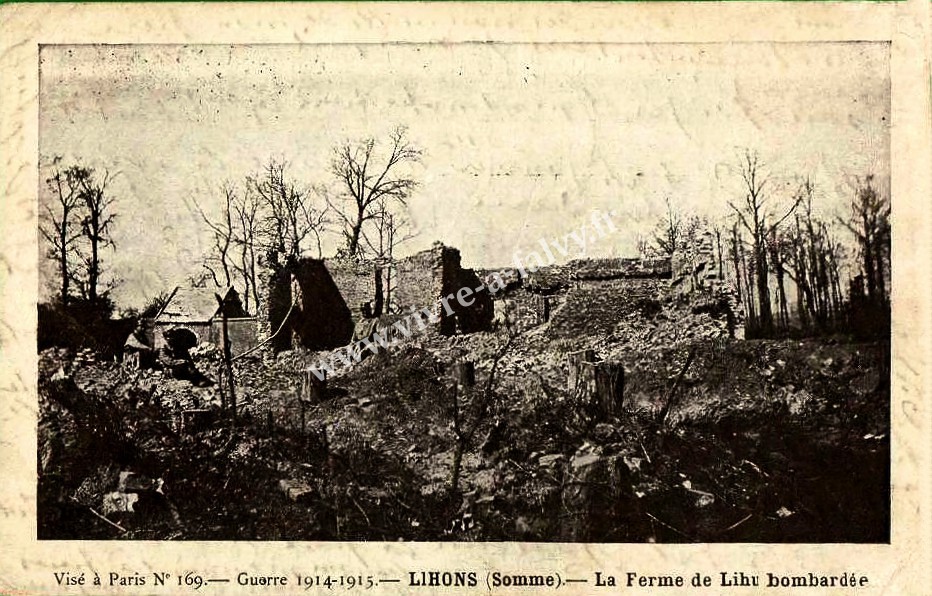 3 lihons la ferme du lihu bombardee