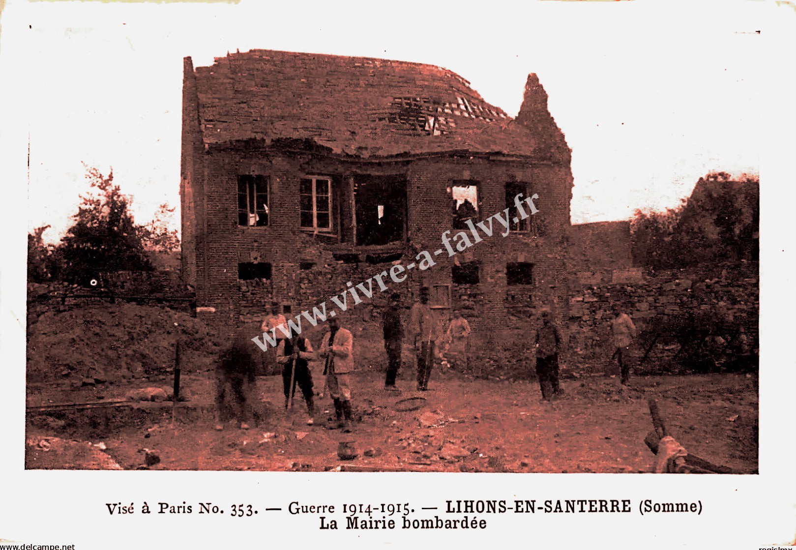 3 lihons la mairie bombardee