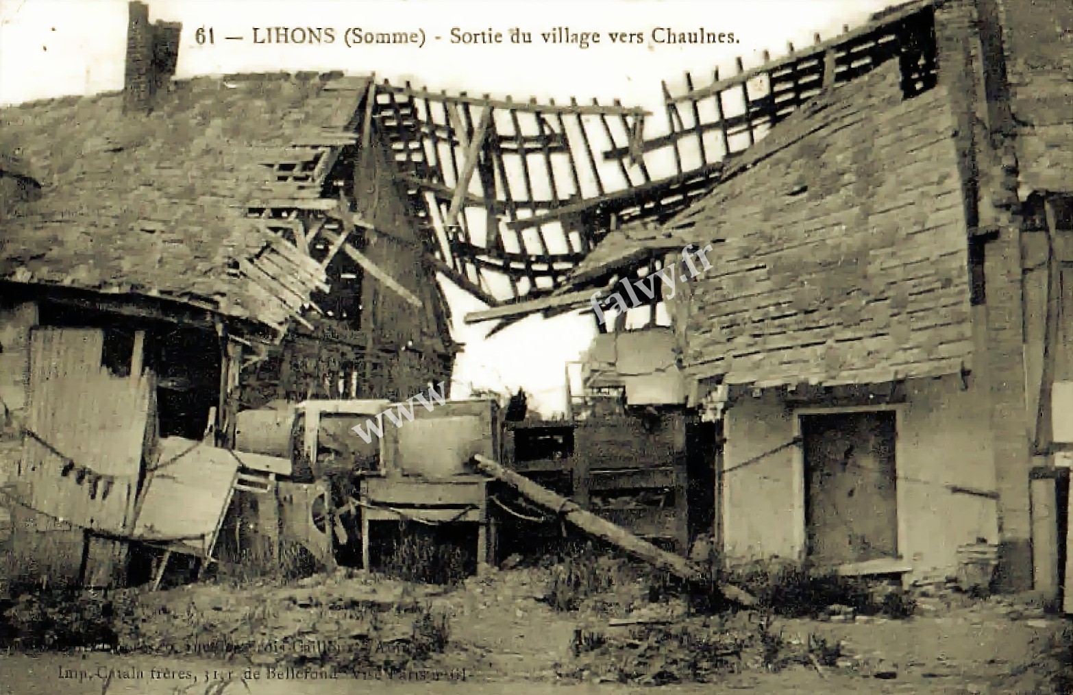 3 lihons sortie du village vers chaulnes