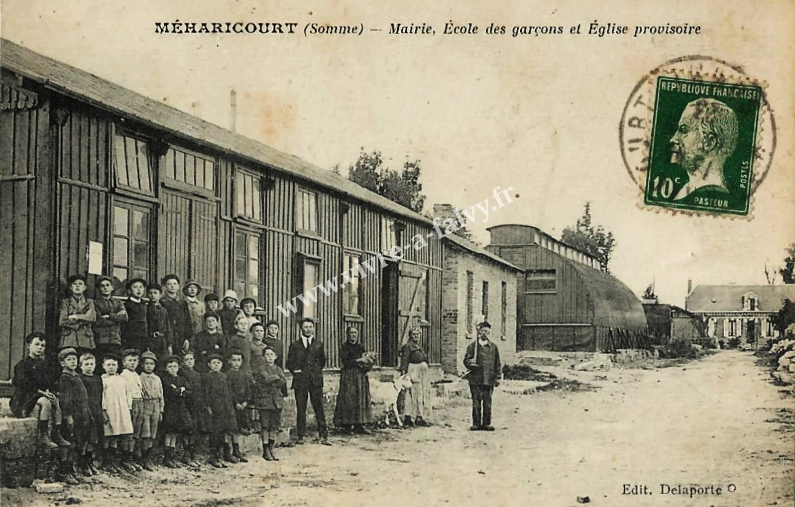 3 meharicourt mairie ecole des garcons et eglise provisoire