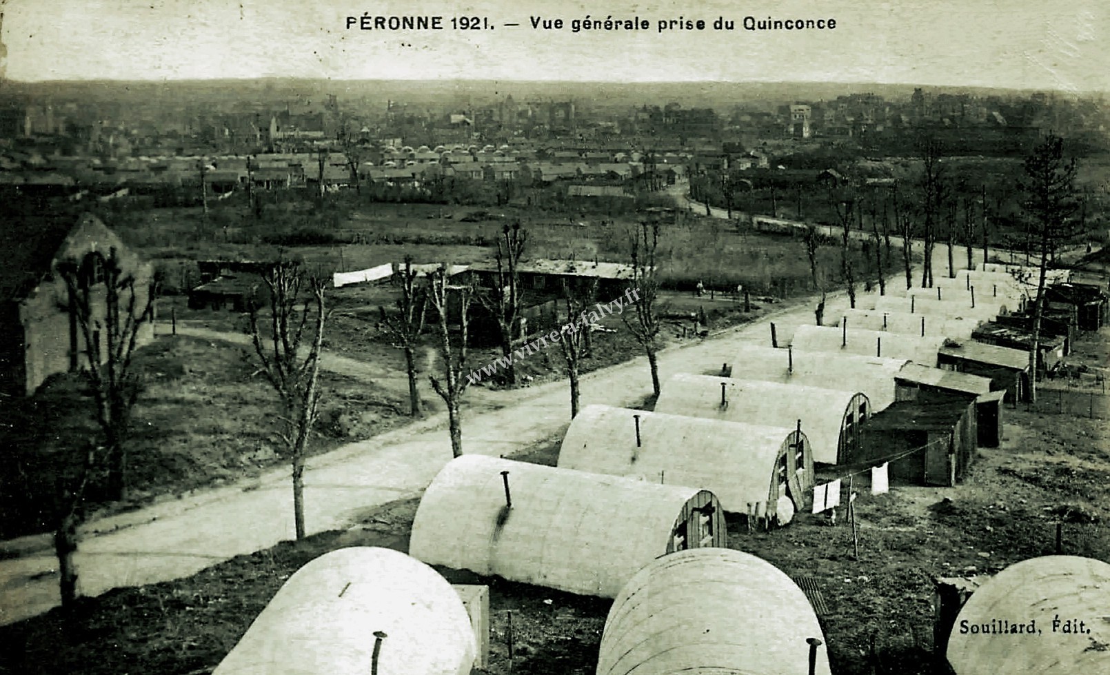 3 peronne 1921 vue generale prise du quinconce 1