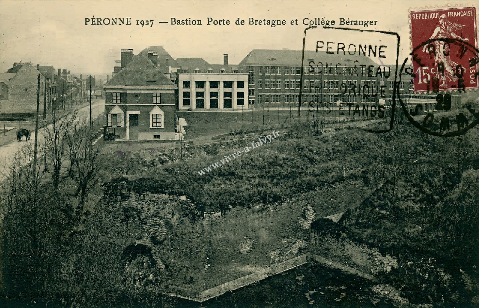 3 peronne 1927 bastion porte de bretagne college beranger 1927 1