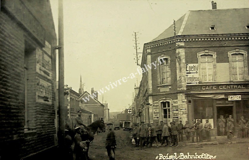 3 roisel cafe central soldats allemands