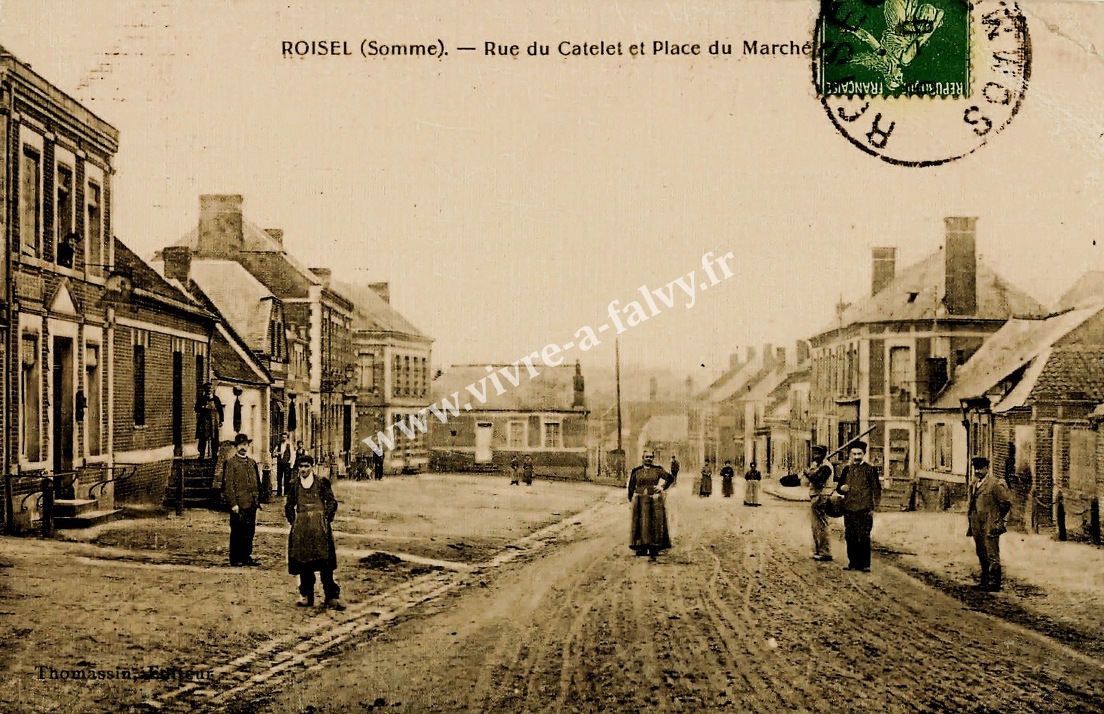 3 roisel rue du catelet et place du marche