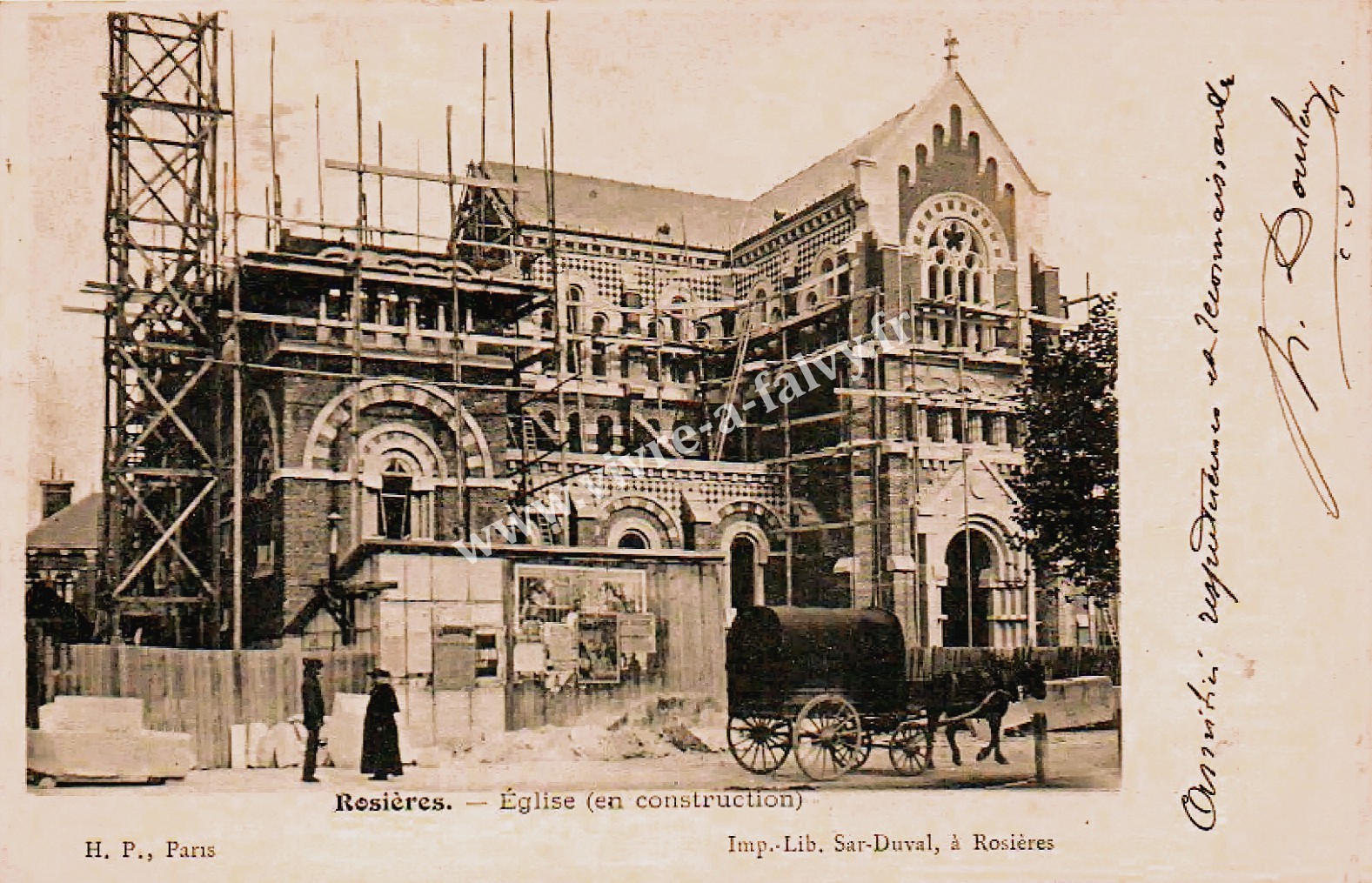 3 rosieres en santerre eglise en construction