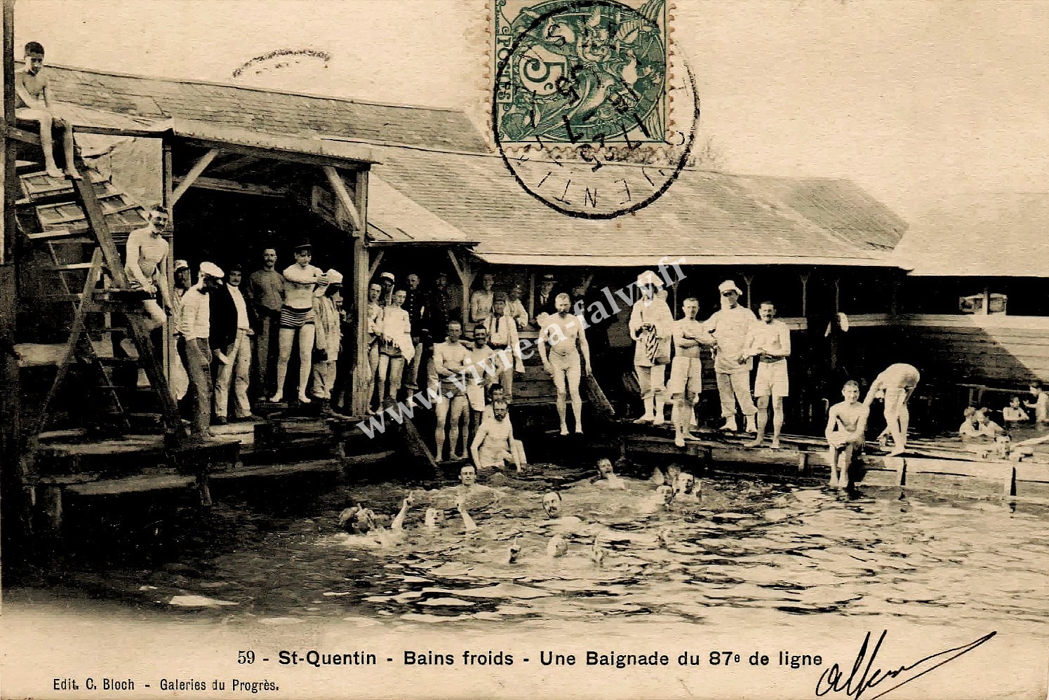3 saint quentin bains froids une baignade du 87eme de ligne