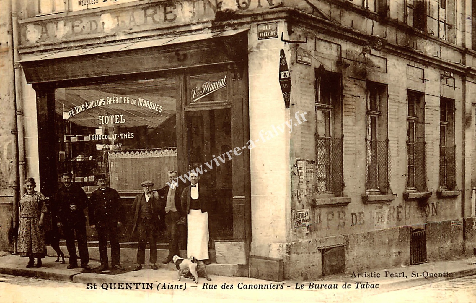 3 saint quentin cafe de la gare tabac hotel flament rue des canonniers et voltaire