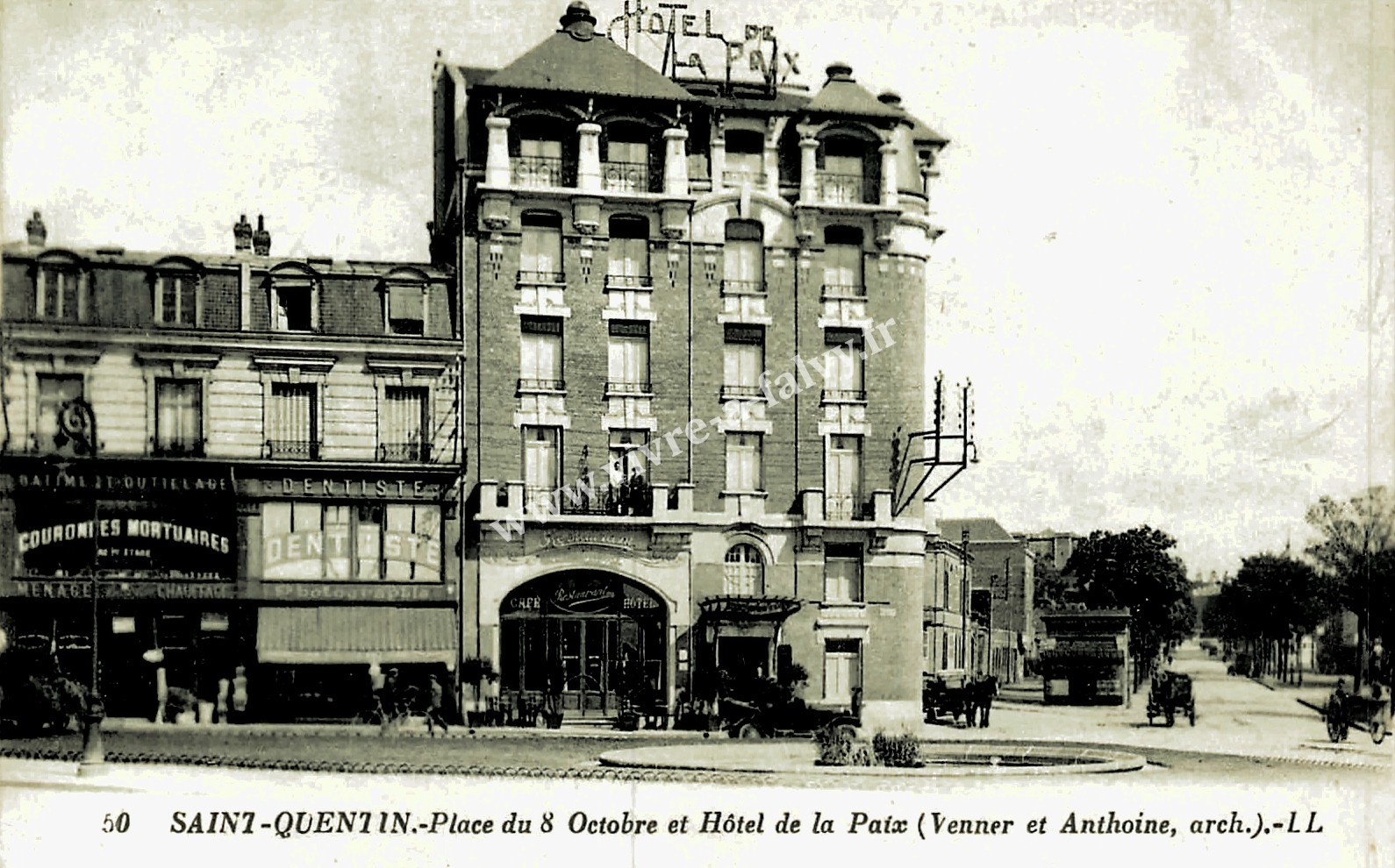 3 saint quentin place du 8 octobre et hotel de la paix