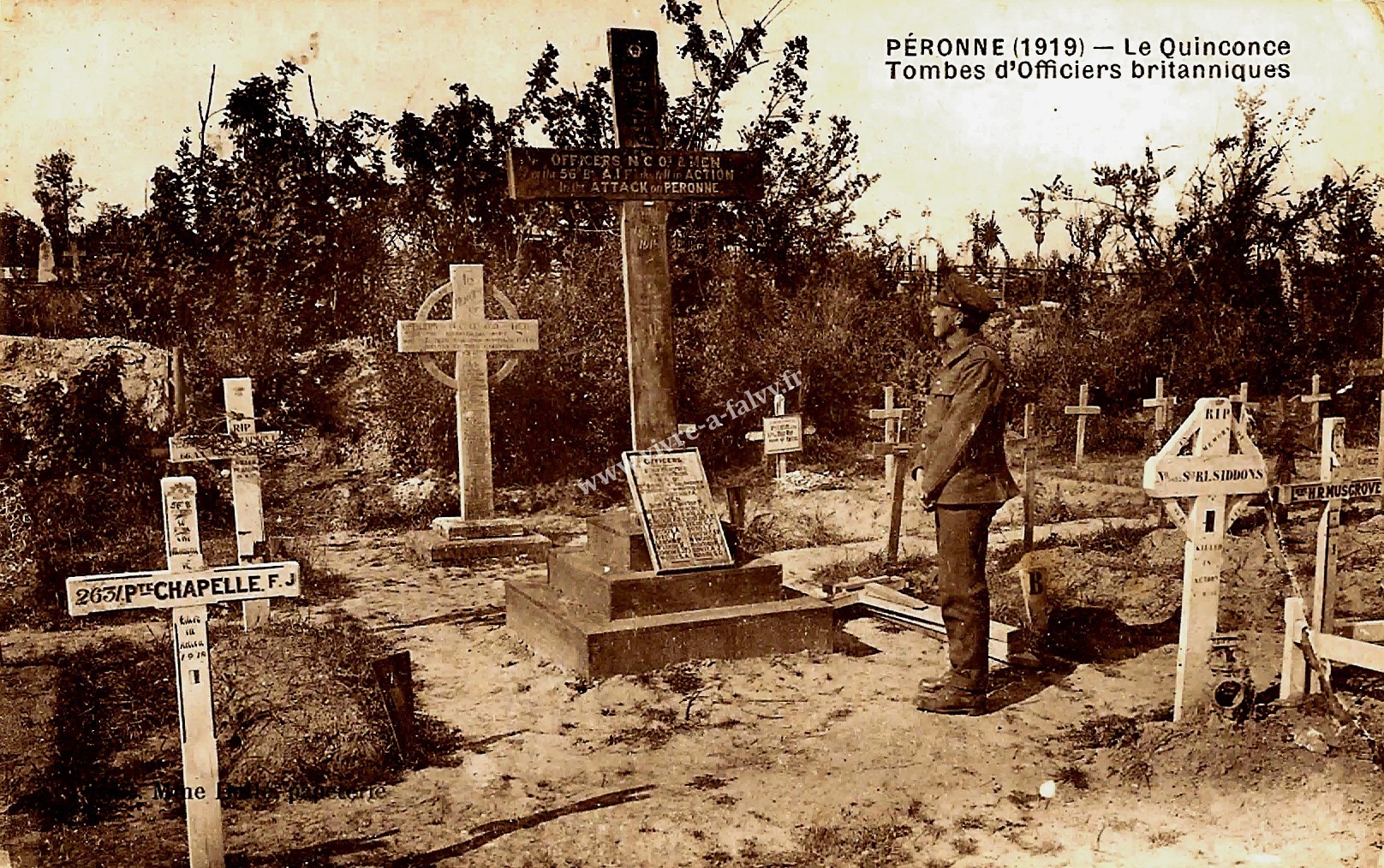 4 peronne 1919 le quinconce tombes d officiers britanniques 1