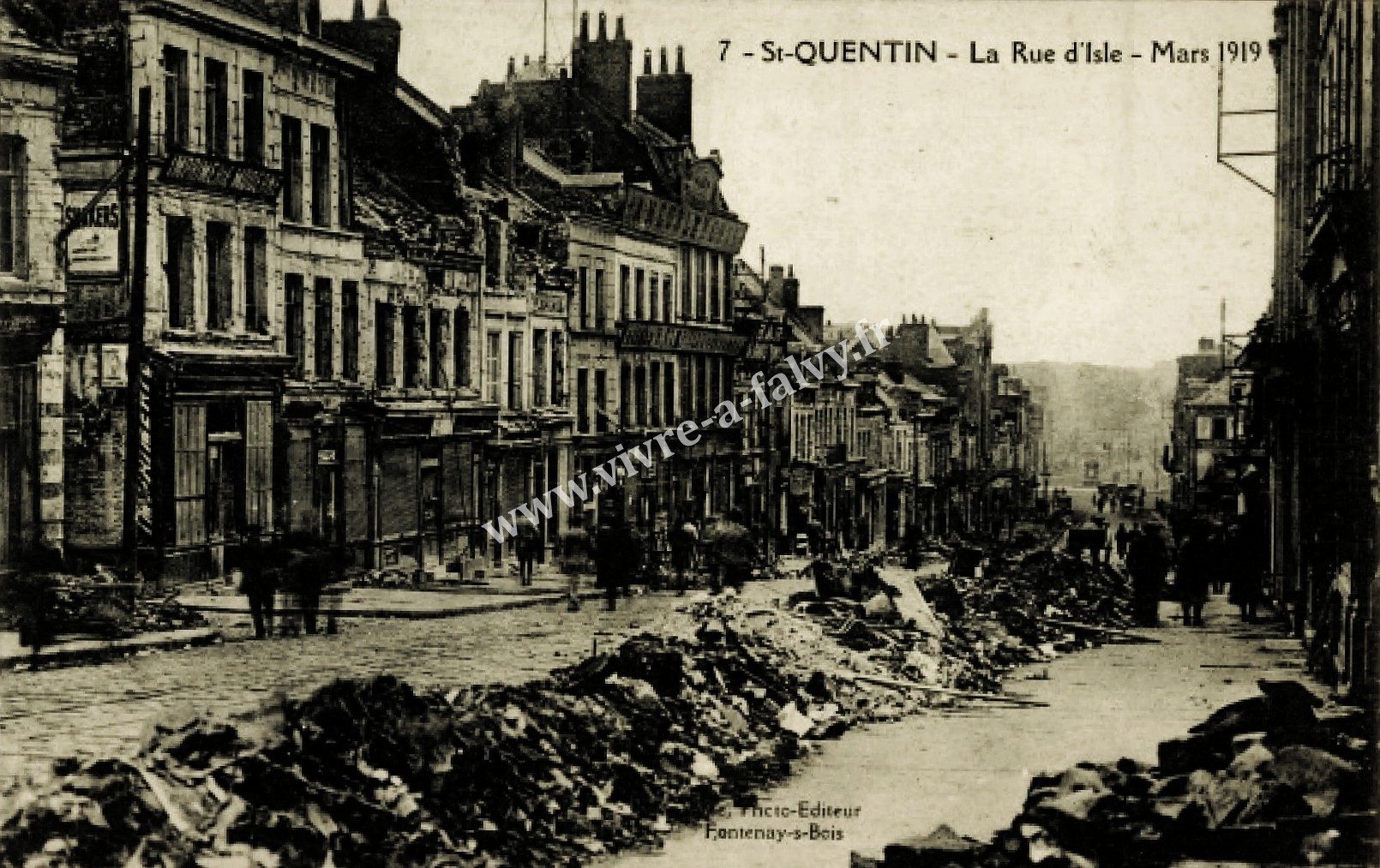 4 saint quentin la rue d isle mars 1919