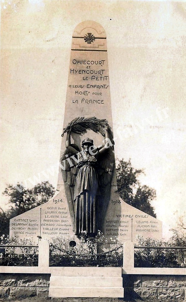 5 omiecourt le monument aux morts