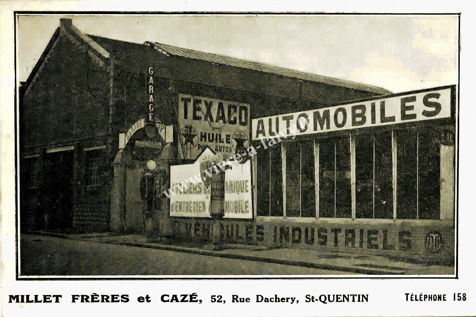 5 saint quentin garage automobile millet freres et caze texaco pompe a essence