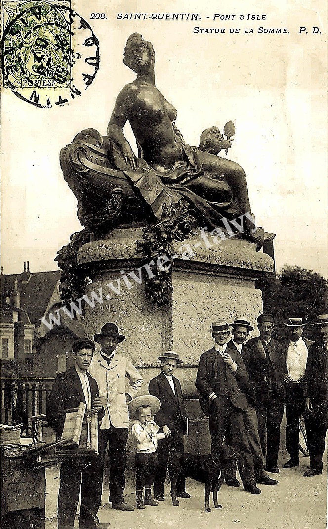 5 saint quentin pont d isle statue de la somme