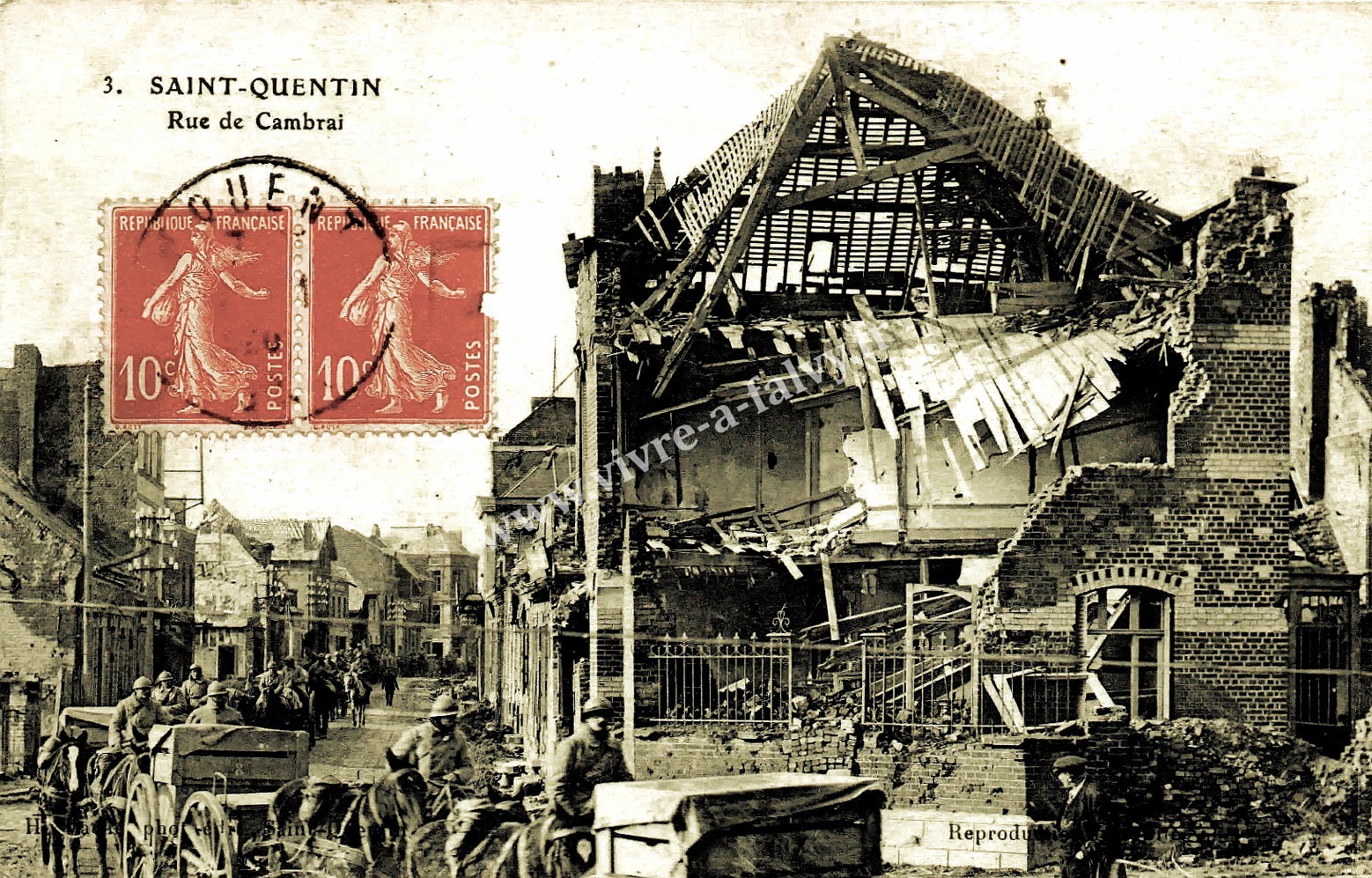 5 saint quentin rue de cambrai ruines